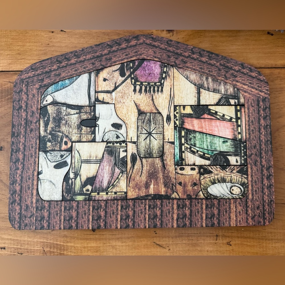 Wood Nativity Puzzle